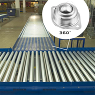 40PCS 1In Roller Ball Transfer Bearing Set Kit Carbon Steel Round Ball Transfer Unit360º Rotation Un