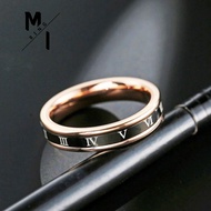 6mm RM rose gold ring 316L steel ring love ring marry ring female ring murah Cincin wanita cincin pe