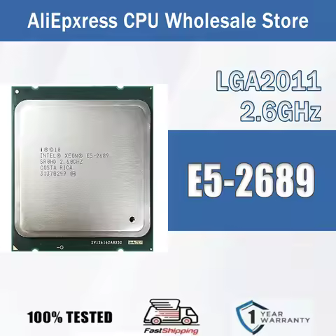 Intel Xeon E5-2689 2.6GHz 8 Cores 16 Threads Support X79 E5 2689 Computer CPU Processor Server E5 26