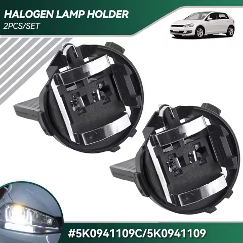 2x H7 Headlight Bulb Socket Adapters for VW Golf Jetta Tiguan Passat Touran 5K0941109C Mercedes-Benz
