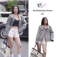 Jacket Jean Unisex Men and Women Rawfit Loose Form Wash Vintage Thick Denim Streetwear M47