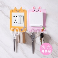 With hook light switch sticker switch cover Cute cartoon wall sticker socket switch cover