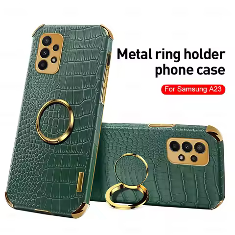 Car Magnetic Holder Stand Leather Case For Samsung Galaxy A13 4G A23 A33 A53 A73 5G A 13 23 33 53 73