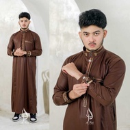 Jubah Pria Gamis Pria Jubah Bordir Jubba Al Faan Jubah muslim model terbaru model terbaru