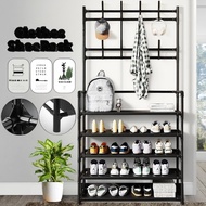Shoe Rack Coat Rack Hanging Rack 3in1 Multifunction Shoe Rack Hat Rack Thicken Home Entrance Shoe Ha