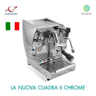 HILLKOFF : เครื่องชงกาแฟ La Nuova Era Caudra II สี Chrome เครื่องกาแฟเอสเปรสโซ่ เครื่องชงกาแฟสด เครื่องทำกาแฟ