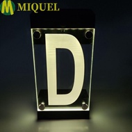 MIQUELZA RGB Color Address Light, Remote Controller IP55 Waterproof Solar Powered House Number Sign,