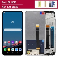 6.53'' LCD Display Touch Screen Digitizer Assembly with Frame for LG K61 Q61 LMQ630EAW LM-Q630 Cell 