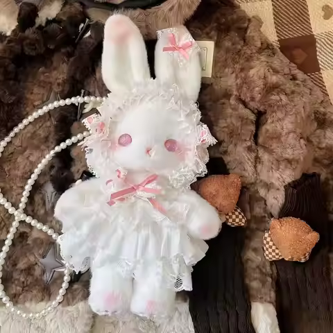 Cute Bunny Bag Princess Lolita Shoulder Bag Pearl Chain Sweet Crossbody Bags