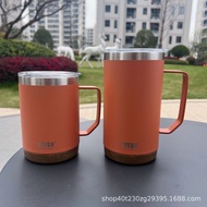 แก้วกาแฟ TYESO แก้วมีหูจับ แก้วน้ำเก็บอุณหภูมิร้อน-เย็น ขนาด400ML. 530ML. 710ML.แก้วยกดื่มมีฝาปิดแบบ