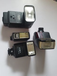 Pentax, Minolta, Starblitz, National 相機閃光燈 全部正常的 照片全部170元