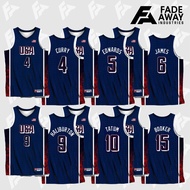 TEAM USA 2024 NAVY BASKETBALL JERSEY