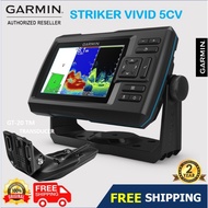 🇲🇾 Garmin Striker Vivid 5CV - CHIRP Marine GPS & ClearVü Sonar c/w GT20-TM transducer