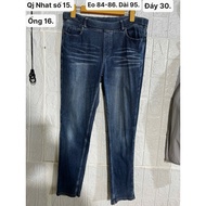 Jeans waist 84-86cm, length 95cm.