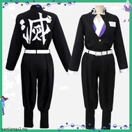 Demon Slayer: Kimetsu no Yaiba Gyomei Himejima Uniform Anime Cosplay Costume Wig Stone Hashira Japan