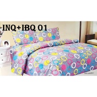 🎁FREE SPECIAL GIFT🎁  "Carda + Selimut"  INOVO QUEEN size fitted bedsheet &amp; blanket set  (INQ+IBQ) (01-09)
