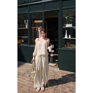 Copiner 漂亮歐膩家 正韓夏季舒適兩件式套裝 背心套裝 休閒長褲