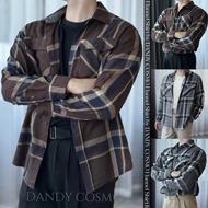 ใหม่✨ Limited เสื้อเชิร์ต Flannel เสื้อคลุม เนื้อผ้า Wool Mix DANDY COSMO