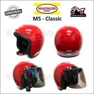 Helmet Magnum M5 Clic Topi Keledar Motosikal Motor Bike SGV99 SGV 99 MS88 Rainbow e Visor