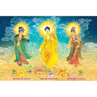 5d diamond painting, extremely flat three-world Buddha painting