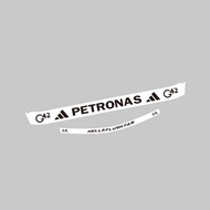 White Decorative Sunshade Sticker for Karting Caravan F1 Formula Helmet Mercedes Benz 25 Style Auto 