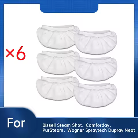 6 Pcs Microfiber Steam Mop Pads For Bissell Steam Shot,Comforday,Pursteam,Wagner Spraytech Dupray Ne