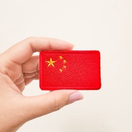 COUNTRY FLAG EMBROIDERY PATCH CHINA FLAG EMBROIDERED BADGE/ IRON PATCH SEWING