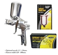 HITTO PROFESSIONAL PAINT SPRAY GUN SET UP 400CC HT-68G 1.3MM/1.5MM