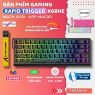 Mincom Attack Shark X68 HE Gaming Keyboard - Magnetic Switch, Response Speed 0.125ms, LEG RGB