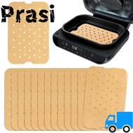 PRASI 50/100/150/200pcs Airfryer Liner, 6-in-1 Air Fryer Parchment Paper,  Perforated Disposable Non