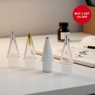 Replacement Tips for Apple Pencil 1/2/3/Pro, 4x Thin Soft Nibs (US B-C)