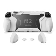Beyond-Grip Protective Case, Interchangeable FPS/Omni Ergonomic Grips for Switch 2 + Military-Grade 