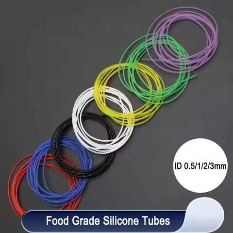 1/5/10m Flexible Silicone Tube Colorful ID 0.5 1 2 3mm Car motorcycle Nontoxic Soft Rubber Water Pip