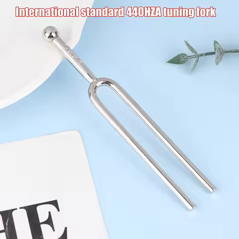 440Hz A Tone Stainless Steel Tuning Fork For Violin Viola Cello Tuner Percussion Instrument Parts