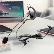 Louisfashion 1Pcs Ear Hanging Type Referee Earphone 3.5mm/Type-C Interface For V6 Pro+ Motorcycle He