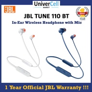 JBL Tune 110 Bluetooth Wireless Neckband Earphone | JBL T110 Bluetooth Neckband | Jbl Tune 110BT | Bluetooth 4.0 In Ear Earphone With Mic | One Year Official Warranty