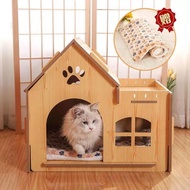 ☃┅❀Doghouse Four Seasons Universal House-Type Cat House Removable Dog House Dog Cage Cat House Cat Villa Large, Medium a