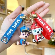 1PCS Anime Paw Patrol Keychain Pendant Rocky Marshall Rubble Chase Skye Zuma Cartoon Figurine Model Puppy Doll Toys