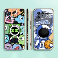 Creative Monster And Astronaut Side Printed E-TPU Phone Case For XIAOMI POCO F4 F3 M5 M4 X5 X4 X3 C40 F5 F1 REDMI K50 K40 NOTE 12 11 10 S GT PRO PLUS NFC Gaming Turbo 5G