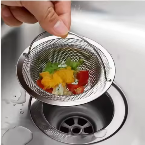1/2Pcs Stainless Steel Kitchen Sink Filter Stainless Steel Kitchen Sink Filter, Garbage Food Residue