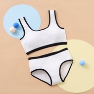 Student Developmental Underwear, 女童内衣套装，Wide Shoulder Anti-Bump No Steel Ring Bra, Girls Vest, Girls