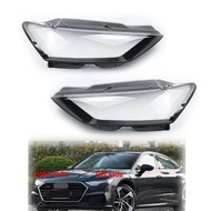 Pair For Audi A7 2019-2022 Car Headlight Lens Headlamp Cover Clear Lamp Shade Headlamp Housing Shell