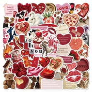 50Pcs/Set ✿ Retro Russian Y2K Downtown Girls Series 02 Stickers ✿ Waterproof DIY Fashion Rewards Sti