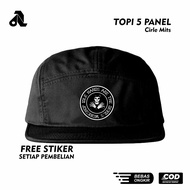 Aneela 5 Panel Hat Five Panel Snapback Hat Distro Panel Hat Men's Hat Hat Cap Circlemitfis 5 Panel C