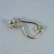 CLAPS Silver Hook Beads Spacer Beads Genuine Silver Craft Bracelet Material Necklace/