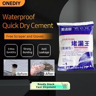 WaterProof Cement 3 Minutes Quick Dry Cement 1kg Wall Dent Crack Repair Lantai/Dinding/Atap Pecah