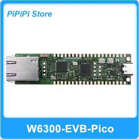 W6300 EVB Pico2 Development Board Based on Raspberry PI RP2350 chip 16Mbit Flash W6300-EVB Ethernet 