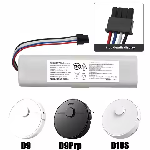 14.4V 12800mAh Replacement Battery for Dreame F9 D9 L10 Pro Plus RLS3 RLS5L Vacuum Cleaner, Long Las