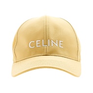 [Barium International] CELINE Embroidered LOGO Cotton Baseball Cap Yellow Italy Daigou European Taip