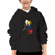 YOLERG Unisex Youth Hooded Sweatshirt Philippine Map Flag Cute Kids Hoodies Pullover for Teens